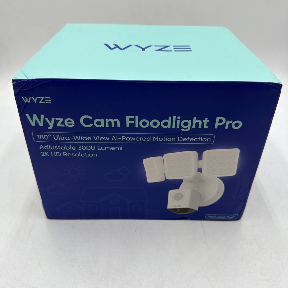 WYZE Cam Floodlight Pro QHD Outdoor WiFi Smart Security Camera